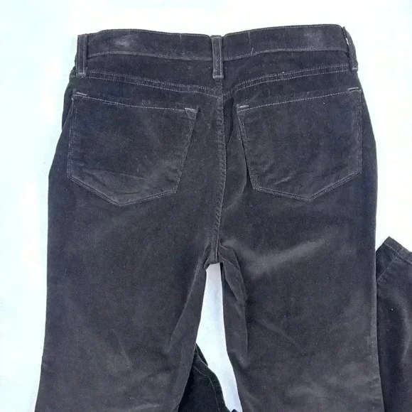 NYDJ Dark Brown “80’s” Corduroy Midrise Stretch Straight Leg Pants Size 10P - Picture 7 of 14